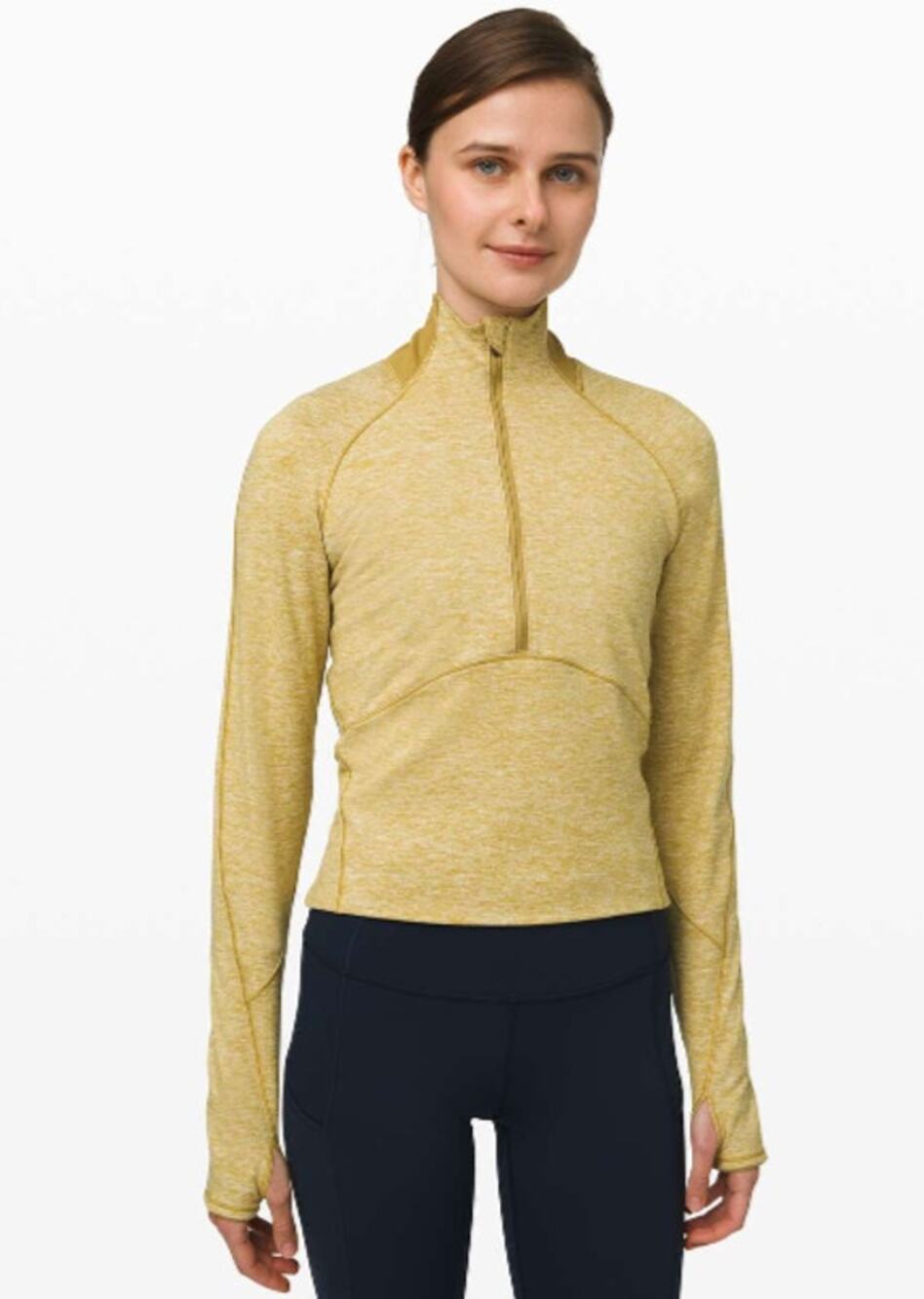 Lululemon Top Womens 6 Always Alert 1/2 Zip Pullover Running Yoga Athletic Gym